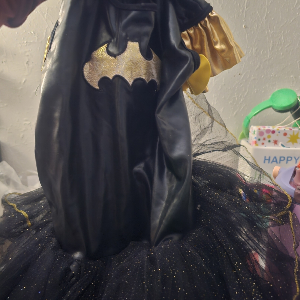 Children's Black and Gold Superhero Costume